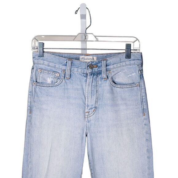 Madewell Women's Perfect Summer Jeans Blue Light Wash High Waisted Denim Size 25 - Picture 5 of 10